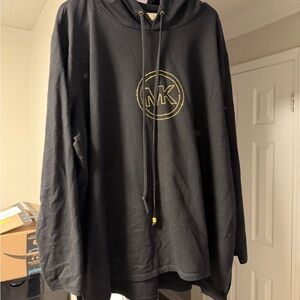 Michael Kors Black Hoodie with Gold Logo